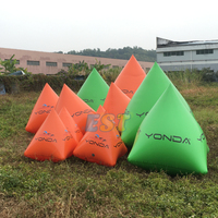 Triathlon durable régate d'eau libre natation tube flottant triangle gonflable marqueur bouée pour la mer