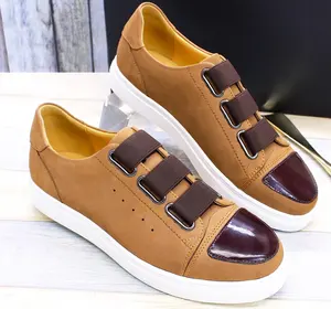 Soft Suede Cow leather Casual Sport Shoes Multi Color Walking Stylish Sneakers Zapatillas De Hombre China