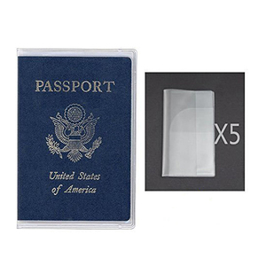 カスタムロゴつや消し透明旅行防水透明プラスチックパスポートホルダーカバー米国英国カードホルダー用カスタマイズデザイン - Product Image 5