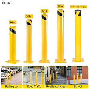 XZL 42 بوصة ارتفاع مكافحة التصادم التحكم في حركة المرور مربط الصلب الأصفر مع سطح البلاستيك حماية درب المركبة - Product Image 4