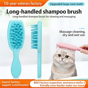 Cepillo de Baño para Perros con Mango de Silicona y Dientes Suaves, Peine de Masaje para el Cuidado y Limpieza del Pelo - Product Image 3