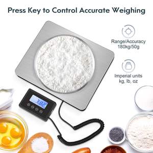 Bilancia per spedizione digitale 180Kg 200kg bilancia per spedizione pesante in acciaio inox ad alta precisione per pacchi/valigie/bilance per animali domestici - Product Image 2