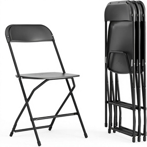Silla Plegable Personalizada con Color OEM, Estructura Metálica y Asiento de Plástico para Iglesia, Escuela y Eventos, Distribuidor Mayorista - Product Image 1