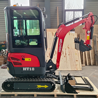 Excavator Crawler Baru 2026 1,8 Ton Mesin Diesel Sertifikat EURO 5 Operasi Pilot HT18