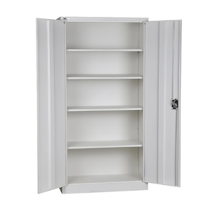 Armario plegable de acero para oficina, puerta abatible, armario de garaje con estante ajustable - Product Image 3