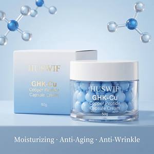 Crema Viso Antietà Riparatrice della Barriera Cutanea con Peptidi di Rame Blu GHK-Cu 5000ppm, 50g, a Marchio Privato - Product Image 1