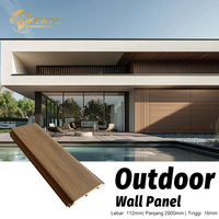 Revêtement mural WPC co-extrudé, panneau mural extérieur, revêtement composite capoté, extérieur, pour une finition de façade durable