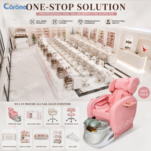 Mobilier de salon professionnel, <span class=keywords><strong>fauteuil</strong></span> de pédicure rose pour soins <span class=keywords><strong>des</strong></span> <span class=keywords><strong>pieds</strong></span> et massage, pour salon de manucure - Product Image 5