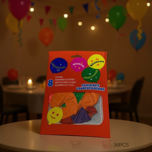 Printed Balloons Goubos 36Pcs Congratulations Party Decorations - Product Image 3