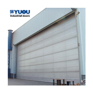 Аэропорт вертикальный подъем Промышленный Автоматический защитный гибкий большой размер ПВХ ткань занавес дверь ангара - Product Image 1