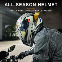 Casque de moto pour la conduite quotidienne en ville, double visière, coque intégrale en ABS, unisexe, du M au XXL