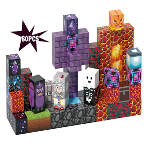 80 Piezas, el Juego de Cubos Magnéticos para Niños Más Vendido, Estimula la Imaginación, Bloques Educativos - Product Image 1