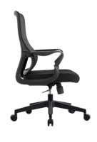 Chaise de bureau exécutive moderne B127, confortable, pivotante, ergonomique, inclinable, avec dossier en maille intégrale, blanche, avec repose-pieds