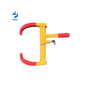 Poteau de sécurité pour parking, en acier poli, avec verrouillage de pneu et déverrouillage par clé, modèle PL-04, 45x25x7cm - Product Image 6