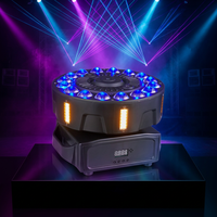 Projecteurs LED RGBW à tête mobile avec effet roue, activés par le son et contrôlables DMX512, indice IP33, pour discothèques, bars et clubs