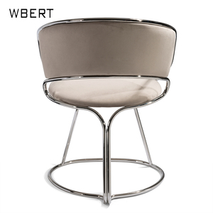 Wbert Nordic แฟชั่นเฉพาะขาโลหะเก้าอี้รับประทานอาหารเก้าอี้รับประทานอาหารแบบทันสมัยสร้างสรรค์ห้องนั่งเล่นโรงแรมเก้าอี้เดี่ยว - Product Image 2