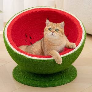Wassermelone Design <span class=keywords><strong>Cat</strong></span> Scratch House Hanf Abnehmbares <span class=keywords><strong>Cat</strong></span> Scratch Board Schlafs ofa - Product Image 3
