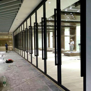 Partición de vidrio móvil plegable Pared Auditorio Biblioteca Partición Banquete Hotel Particiones de pared operables - Product Image 3