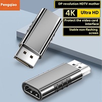 4K Ultra alta definición DP macho a para HDMI hembra adaptador 5M Cable de PVC Conexión de Audio y vídeo para ordenador TV proyector HDTV