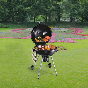 Griglia per Barbecue Vietnamita all'Ingrosso, <span class=keywords><strong>in</strong></span> Acciaio Nero con Ruote <span class=keywords><strong>in</strong></span> <span class=keywords><strong>Plastica</strong></span> - Product Image 3