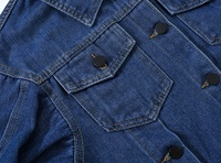 Veste en jean pour femme élégante avec logo personnalisé imprimé, manches longues, poches, streetwear, hiver, coton lavé, coupe-vent, écologique