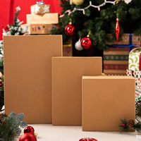 Boîte cadeau en papier de qualité avec insert personnalisé, couleurs assorties pour articles fragiles, verrerie, céramique, emballage cadeau, boîte de protection