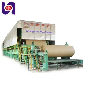 Kraft liner board and corrugated paper machine 1575mm corrugated paper machines, paper pulps to art board process