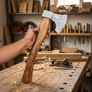 High Quality Industrial Grade Stainless Steel Viking <b>Axe</b> Head Ash <b>Wood</b> Handle 20 Inches Customized ODM Outdoor Use 1 Year - Product Image 2