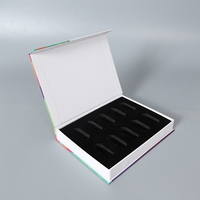 Vente en gros de boîte cadeau d'emballage de panier magnétique de luxe coffrets cadeaux à fermeture pliable avec ruban pour bougies parfumées