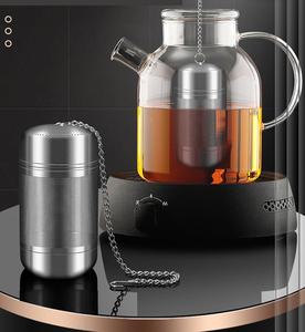 Infuseur à thé en acier inoxydable de qualité supérieure avec couvercle-Filtre à mailles extra fines pour thé, café et épices, étanche et facile à nettoyer - Product Image 3