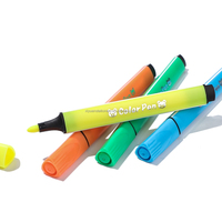 Ensemble de stylos marqueurs d'art aquarelle triangle 12 couleurs stylo aquarelle en plastique lavable et réutilisable avec pointe en feutre