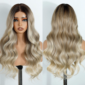 Perruque Lace Front de Luxe 13*4 Transparente pour Cheveux Naturels Vierge, Densité 180%, Longue, Couleur Noire, Ondulation Body Wave - Product Image 2