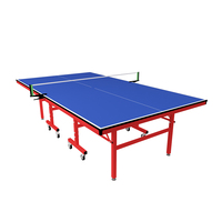 Table de tennis de table pliable améliorée, plateau en MDF de 5 mm d'épaisseur, équipement d'entraînement sportif éco-durable