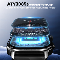 Montre connectée Remax AI, étanche IP68, écran AMOLED 2,04 pouces, suivi d'activité, montre de fitness avec moniteur de fréquence cardiaque et de sommeil