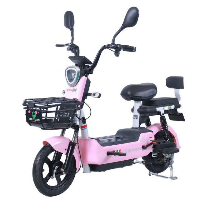 Y2-QJ Factory Powerful 48V EBike Conversion Kit 350W/500W Brushless Motor 14-Inch Tire Sensor Lead Acid Battery for Adults