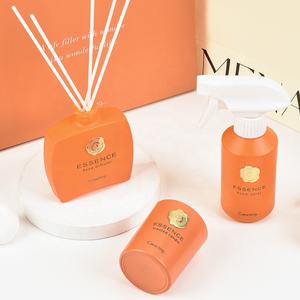 Set di 3 Pezzi Moderno ed Ecologico con Barattolo in Vetro Personalizzato, Diffusore di Aromi e Spray <span class=keywords><strong>per</strong></span> Fragranza Fresca <span class=keywords><strong>per</strong></span> Uso Domestico - Product Image 3