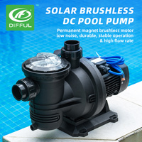 Pompe à eau solaire de surface de type QB 1HP de la marque Difful, système de pompe solaire pour l'agriculture