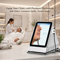 Appareil d'épilation par électrolyse conforme CE pour salon de beauté, adapté aux peaux sensibles, visage et corps, traitement professionnel permanent