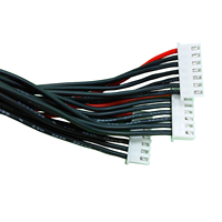 Câble JST XH2.54 2Y/3Y/4Y 10cm 1007-20/22/24 26 AWG Rouge Jaune Noir Blanc Bleu avec Connecteurs Mâle/Femelle et Faisceau de Câblage