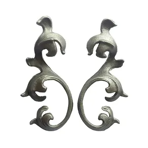 Decorativi In Ferro Foglie di Alta Qualità In Ferro Battuto Foglie In Acciaio Fuso Fiori <span class=keywords><strong>per</strong></span> <span class=keywords><strong>Cancello</strong></span> di Recinzione - Product Image 1