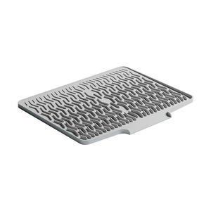 Tapete de Silicona de Grado Alimenticio para Escurrir Platos, Tipo Canal, para Cocina, 12 mm de Grosor, Antideslizante, Reductor de Ruido, en Colores Verde Oliva, Gris y Negro - Product Image 2