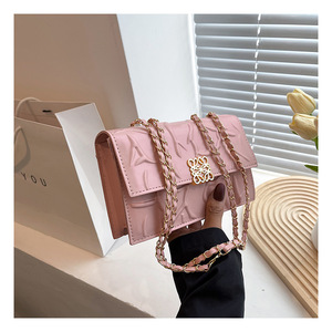 2024 nuevos bolsos de lujo para mujer, bolsos de diseñador de Color sólido con una sola Correa, forro de PU, bolso de mano para mujer al por mayor - Product Image 6