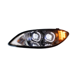 DOT/SEA-Zugelassener 6-24V LED Chrom oder Schwarzer Scheinwerfer für Schwerlastwagen Geeignet für International Prostar 2008 - Product Image 2