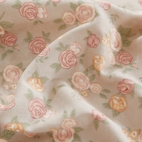 Parure de lit florale 100 % coton OEKO-TEX, douce et respirante, comprenant housse de couette, drap et taies d'oreiller, 4 pièces, vente en gros pour la maison