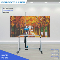 Impresora de Arte Mural con Diseño de Inyección de Tinta UV Vertical con Efecto 3D, Impresión Directa en Superficies, Cabezal de Impresión Directo, Máquina de Pintura