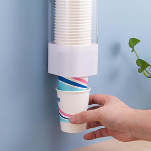 Icen B102 Vente en gros Tenture murale Distributeur de porte-gobelet en papier jetable automatique à double tube - Product Image 2