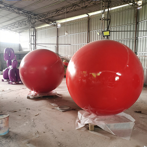 Boule de Noël géante en fibre de verre de 200 cm, ornement extérieur résistant aux intempéries, grande sphère décorative pour centres commerciaux et aménagements paysagers - Product Image 4