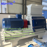 CE-gekeurd 55KW industriële hamermolen, zware biomassa-houtversnipperaar, voedingsvermaler, uitgerust met motor & transportpomp