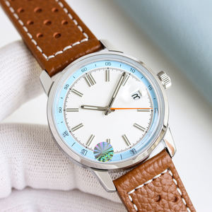 Luxury Automatic Mechanical Watch Men Classic Calendar <b>Wristwatch</b> with Leather Strap - Product Image 1