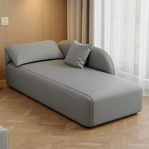 Ghế <span class=keywords><strong>sofa</strong></span> giường hiện đại cao cấp hai chỗ ngồi hình vuông bằng da thật thân thiện với môi trường năm 2026 dành cho phòng khách, phòng ngủ, căn hộ - Product Image 2